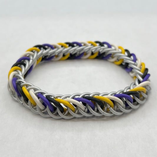 NONBINARY PRIDE CHAINMAIL BRACELET