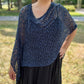 POPCORN KNIT PONCHO OR SHAWL