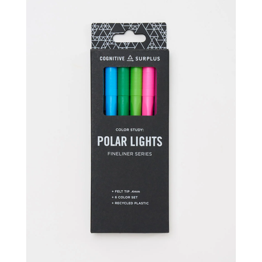 POLAR LIGHTS FLUORESCENT GEL PEN SET