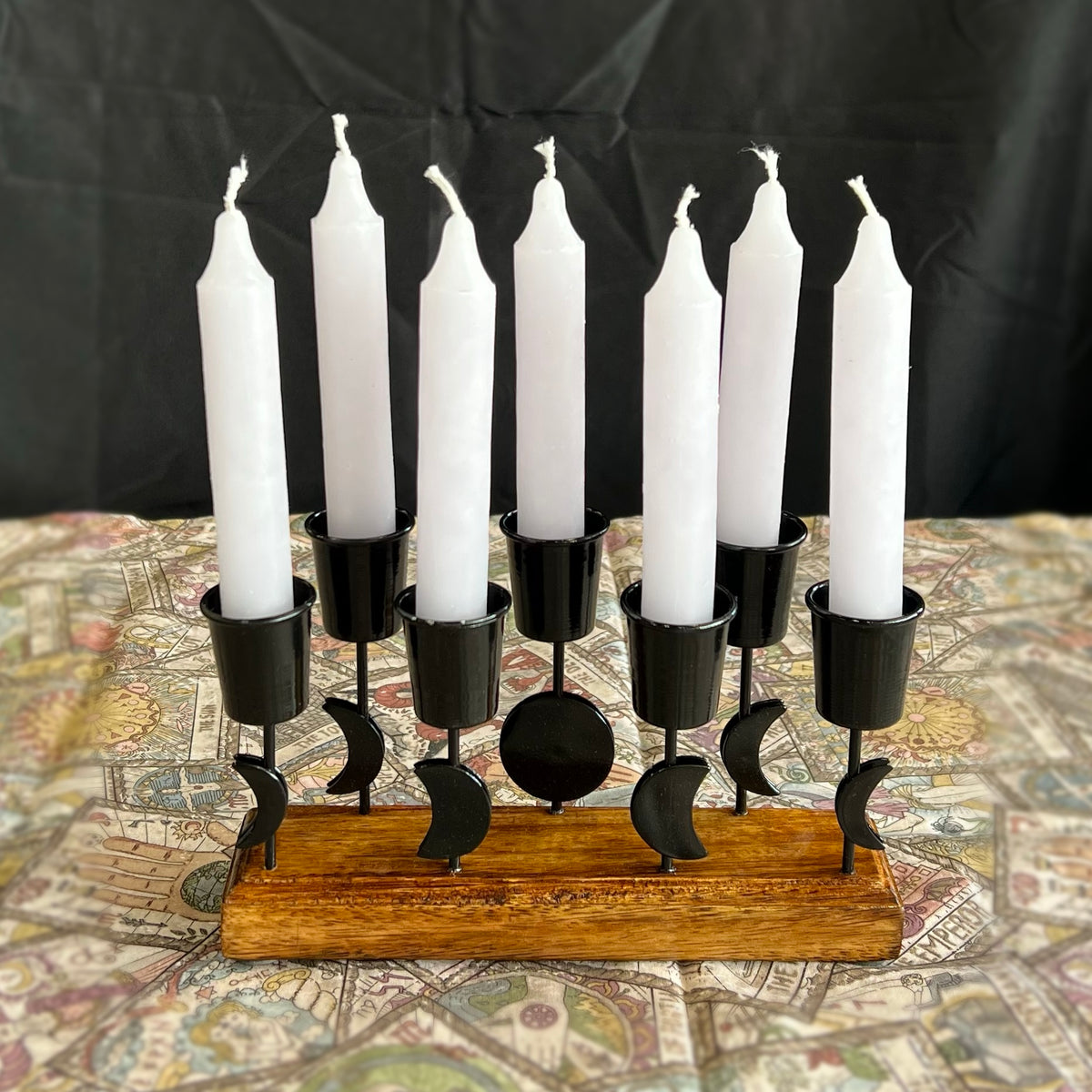 MOON PHASES CANDLE HOLDER