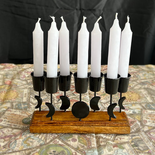 MOON PHASES CANDLE HOLDER