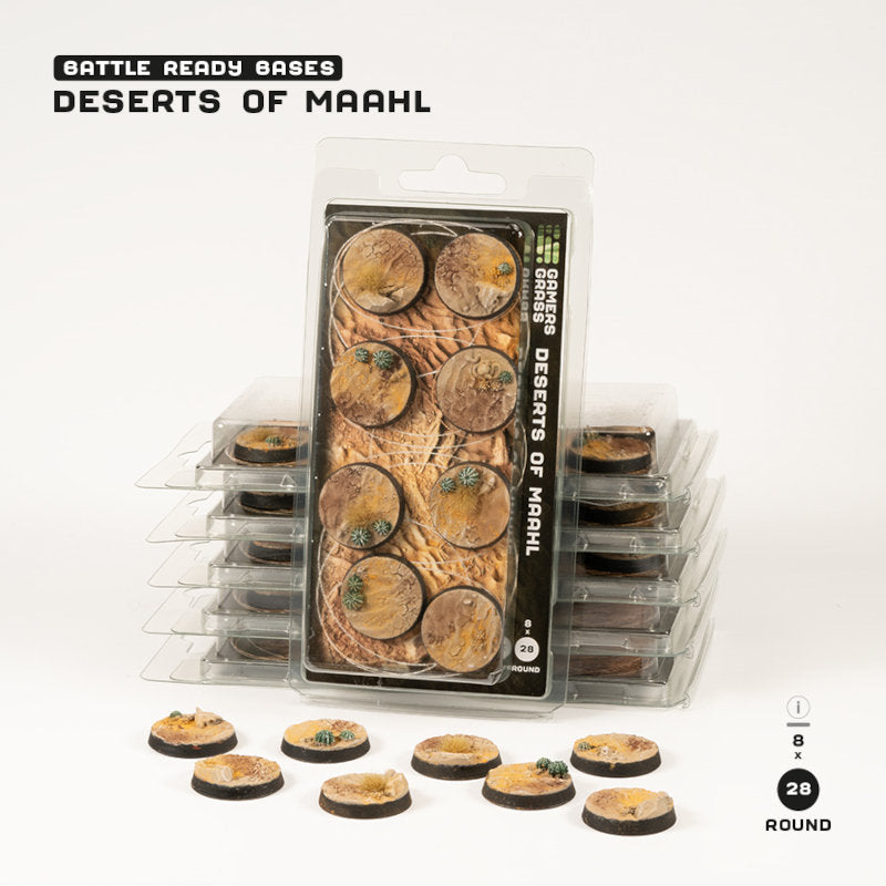 DESERTS OF MAAHL BASES 28MM ROUND