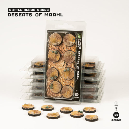 DESERTS OF MAAHL BASES 28MM ROUND