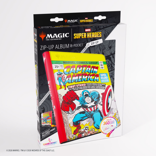 GAMEGENIC MARVEL SUPER HEROES ZIP-UP ALBUM 18-POCKET