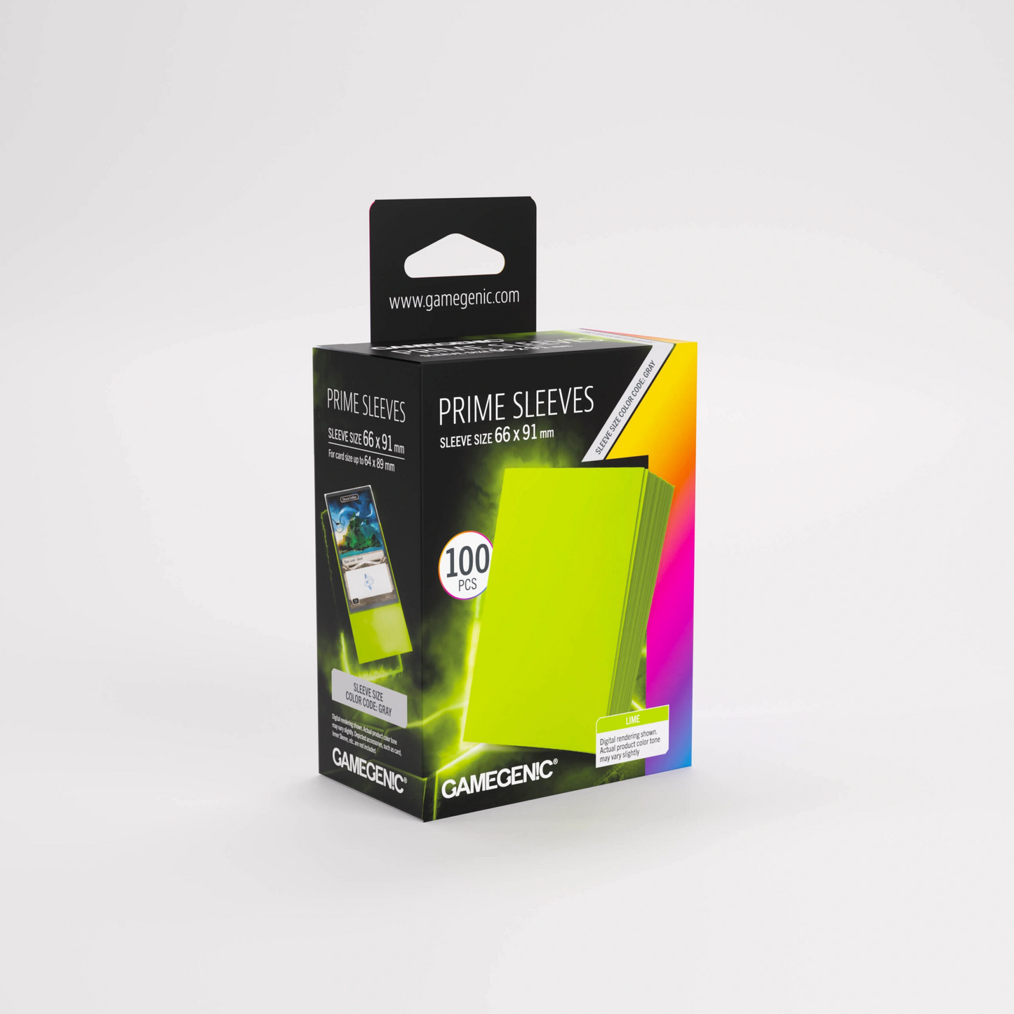 GAMEGENIC PRIME Sleeves Lime (ECO)
