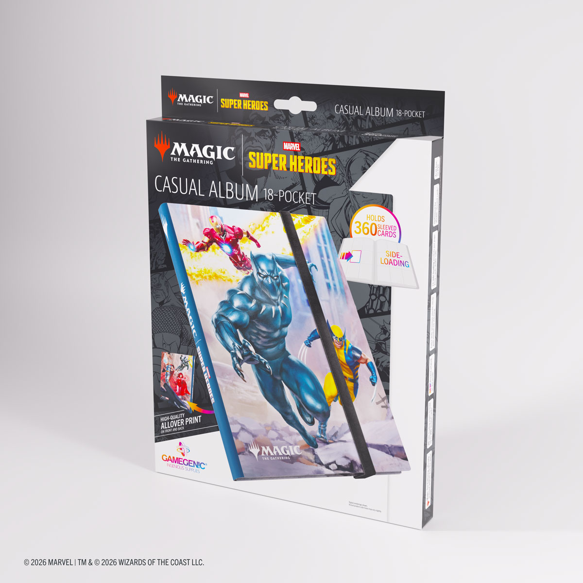 GAMEGENIC MARVEL SUPER HEROES CASUAL 18-POCKET ALBUM