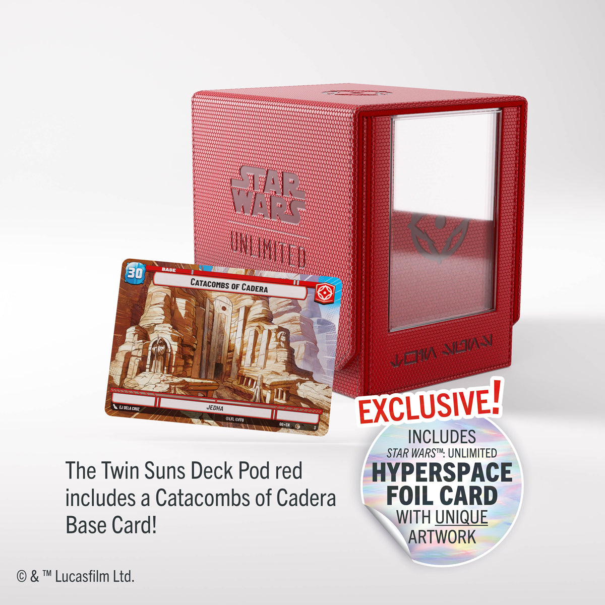 STAR WARS UNLIMITED TWIN SUNS DECK POD RED