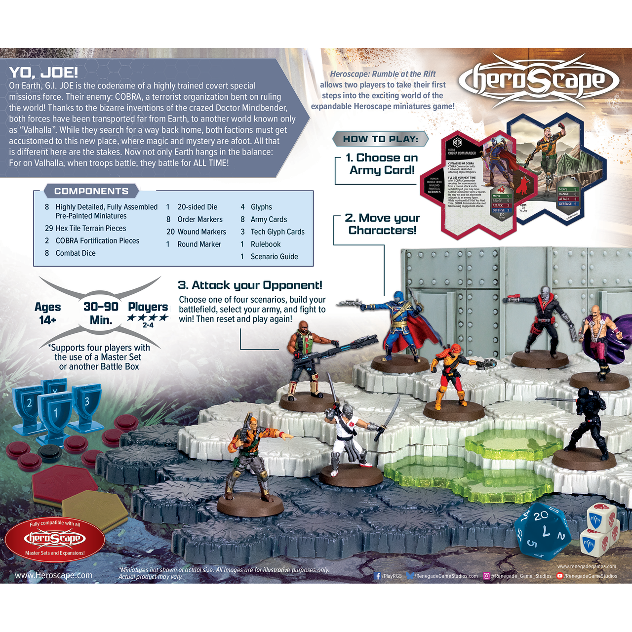 HEROSCAPE GI JOE: RUMBLE AT THE RIFT BATTLE BOX PREMIUM PAINTED EDITION