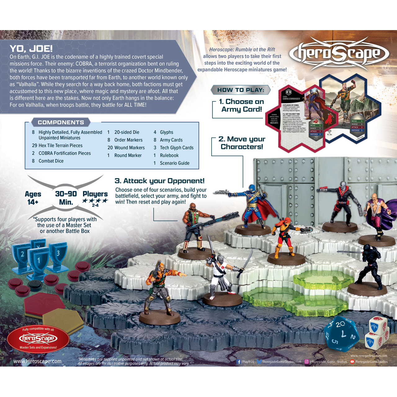 HEROSCAPE GI JOE: RUMBLE AT THE RIFT BATTLE BOX