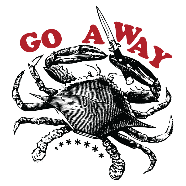 GO AWAY CRAB TSHIRT