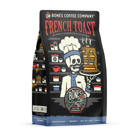 BONES COFFEE FRENCH TOAST 12OZ GROUND COFFEE