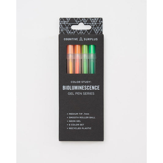 BIOLUMINESCENCE NEON GEL PEN SET