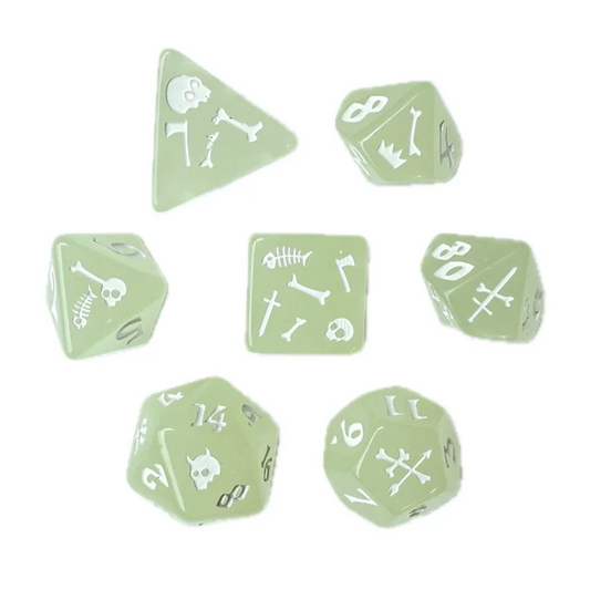 POLY DICE SET 7PC GELATINOUS CUBE