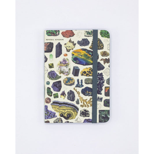 GEMS AND MINERALS BLACK MINI JOURNAL
