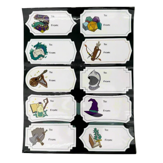 RPG-INSPIRED HOLIDAY GIFT TAGS