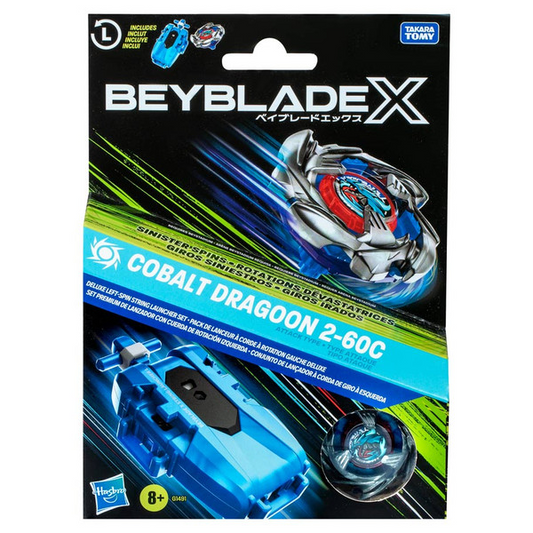 BEYBLADE X: COBALT DRAGOON & DELUXE LAUNCHER SET