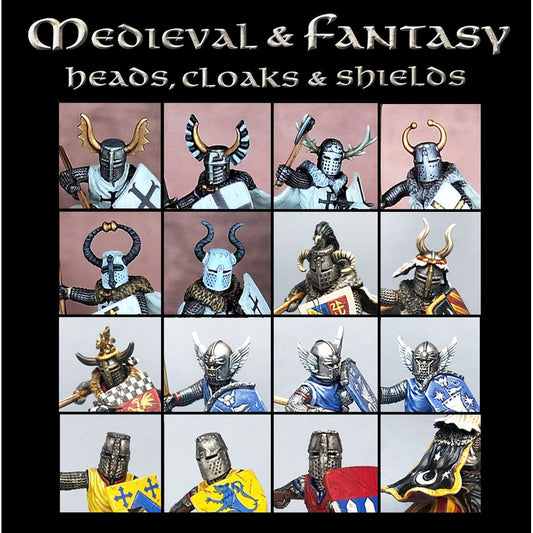 MEDIEVAL & FANTASY HEADS, CLOAKS & SHIELDS