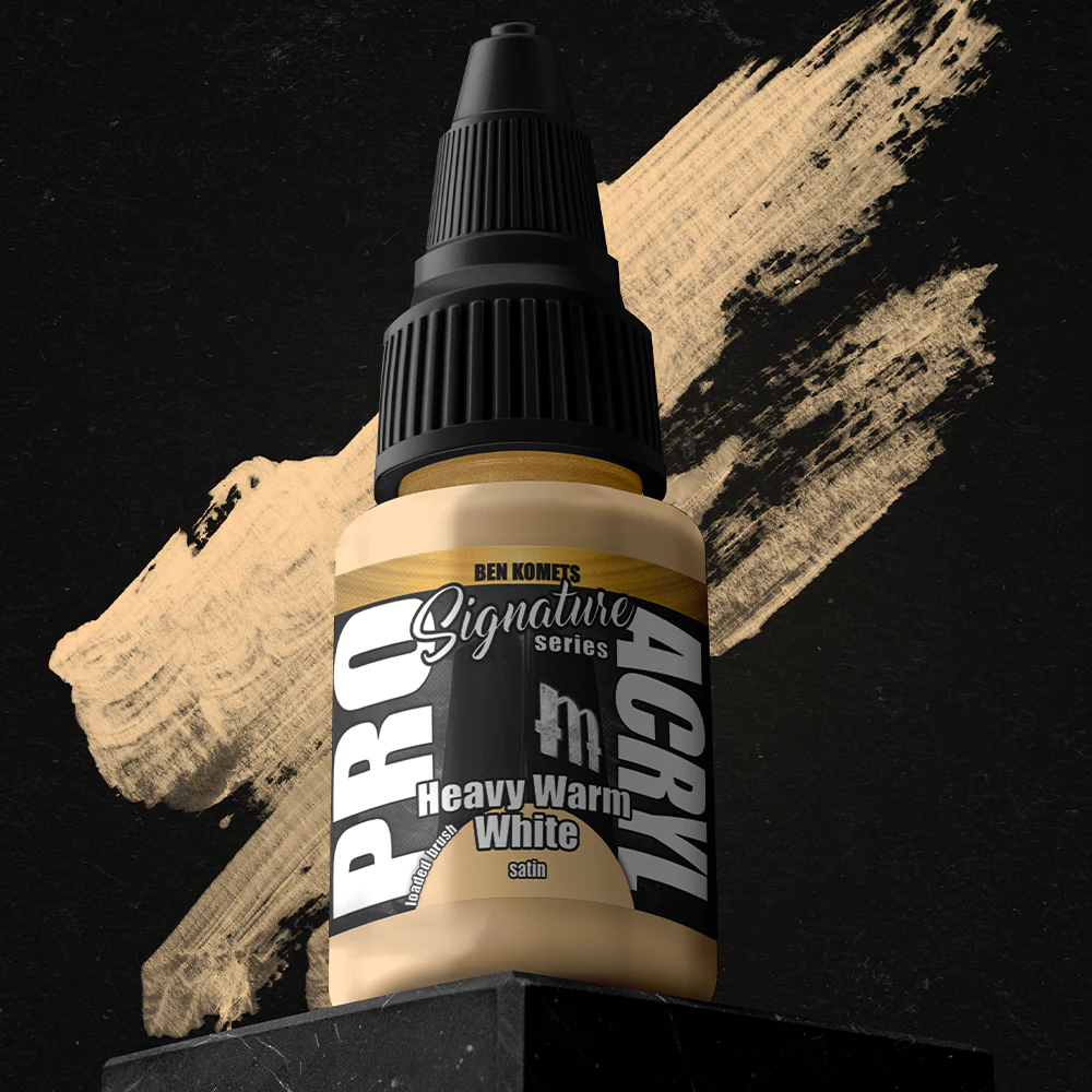 PRO ACRYL SIGNATURE SERIES BEN KOMETS HEAVY WARM WHITE (SATIN)