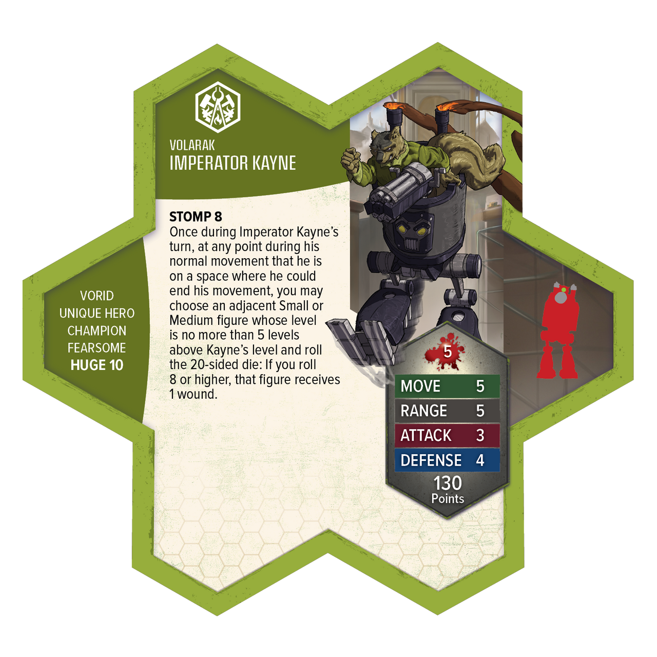 HEROSCAPE BOILING TENSION - IMPERATOR KAYNE PREMIUM PAINTED EDITION