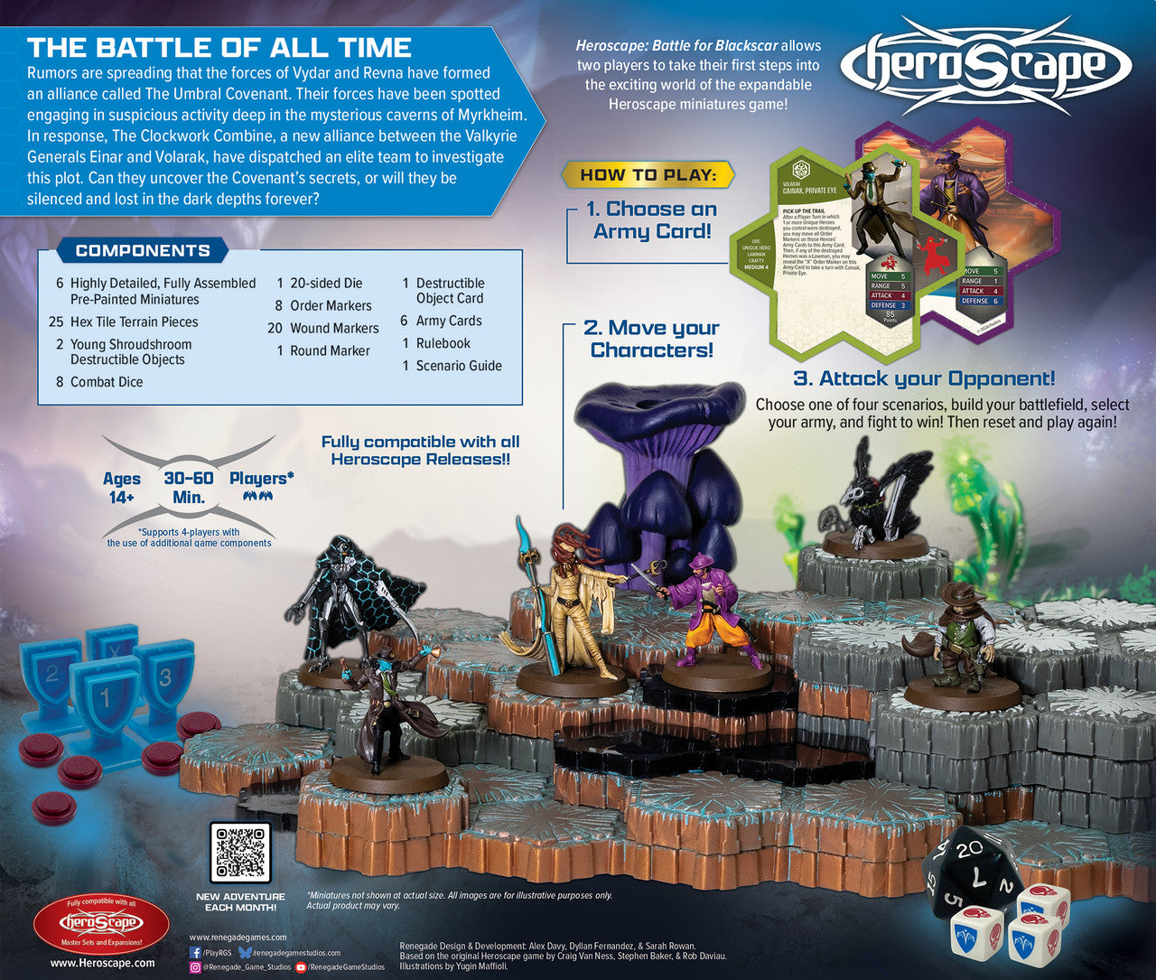 HEROSCAPE BATTLE FOR BLACKSCAR BATTLE BOX PREMIUM PAINTED EDITION