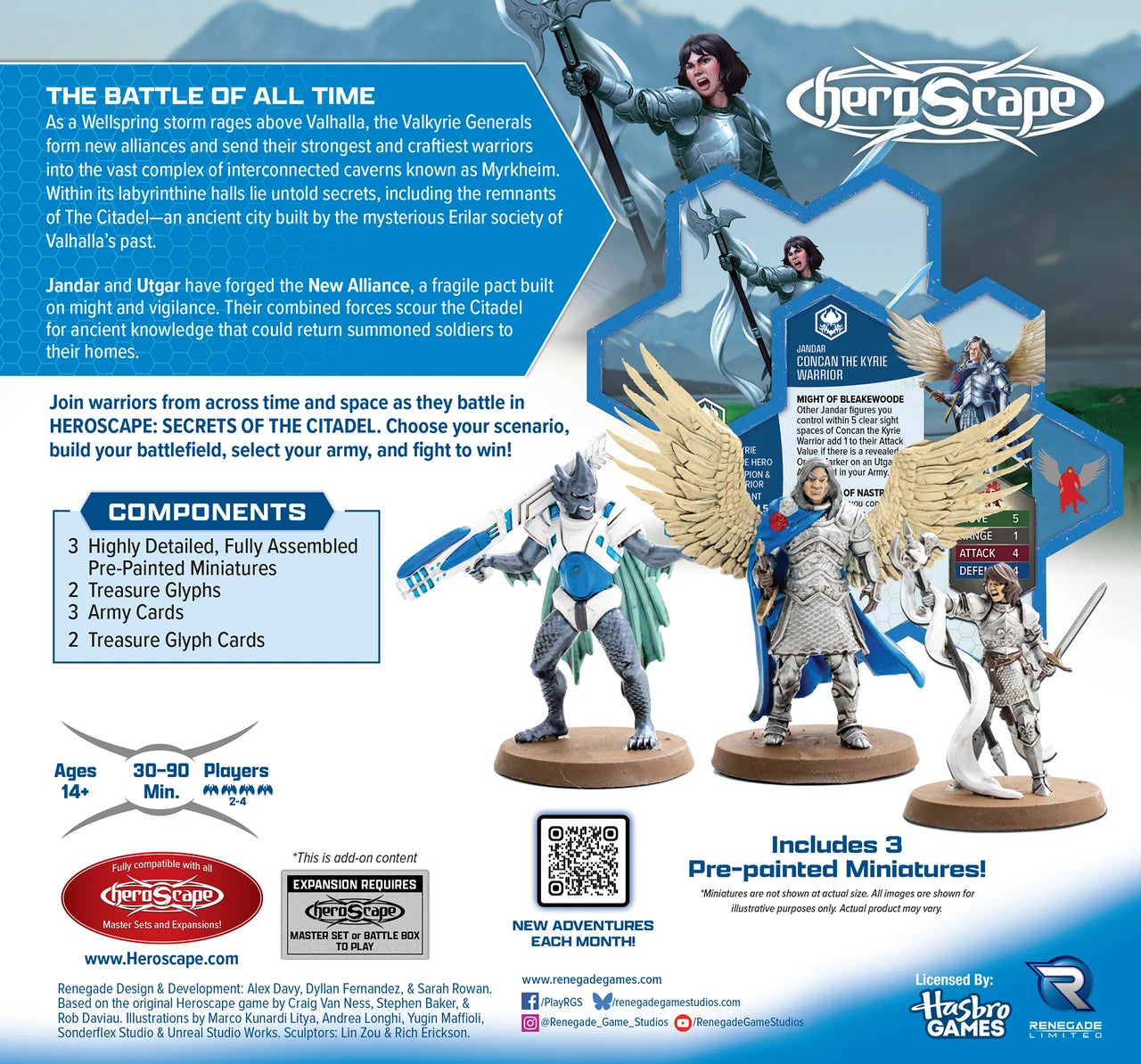 HEROSCAPE SECRETS OF THE CITADEL PARAGONS OF THE NEW ALLIANCE PREMIUM PAINTED EDITION