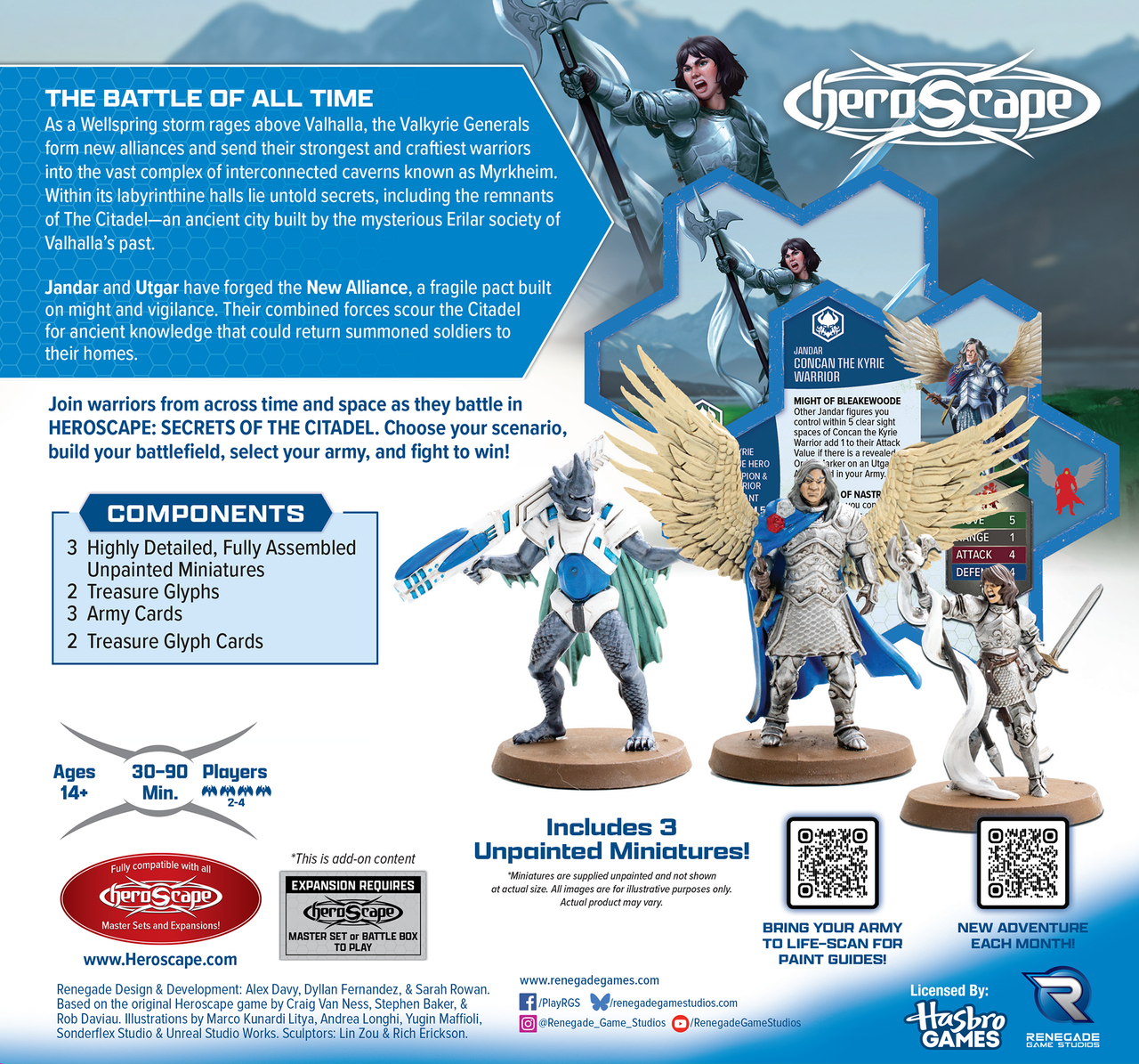 HEROSCAPE SECRETS OF THE CITADEL PARAGONS OF THE NEW ALLIANCE