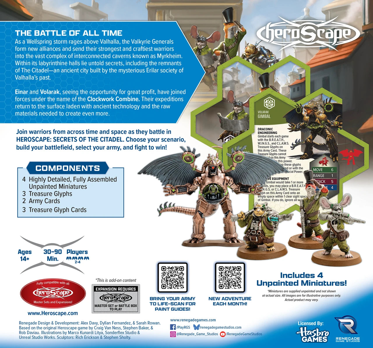 HEROSCAPE SECRETS OF THE CITADEL CLOCKWORK COMBINE RESEARCH EXPEDITION