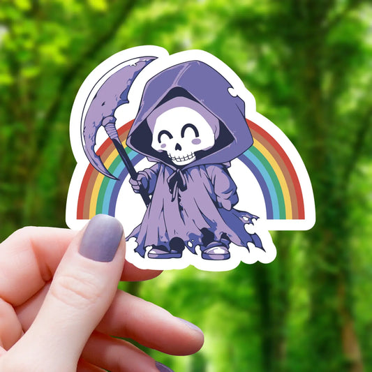 RAINBOW GRIM REAPER STICKER