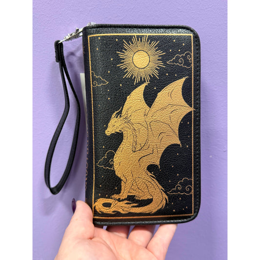 BOOK OF DRAGONS WALLET WRISTLET