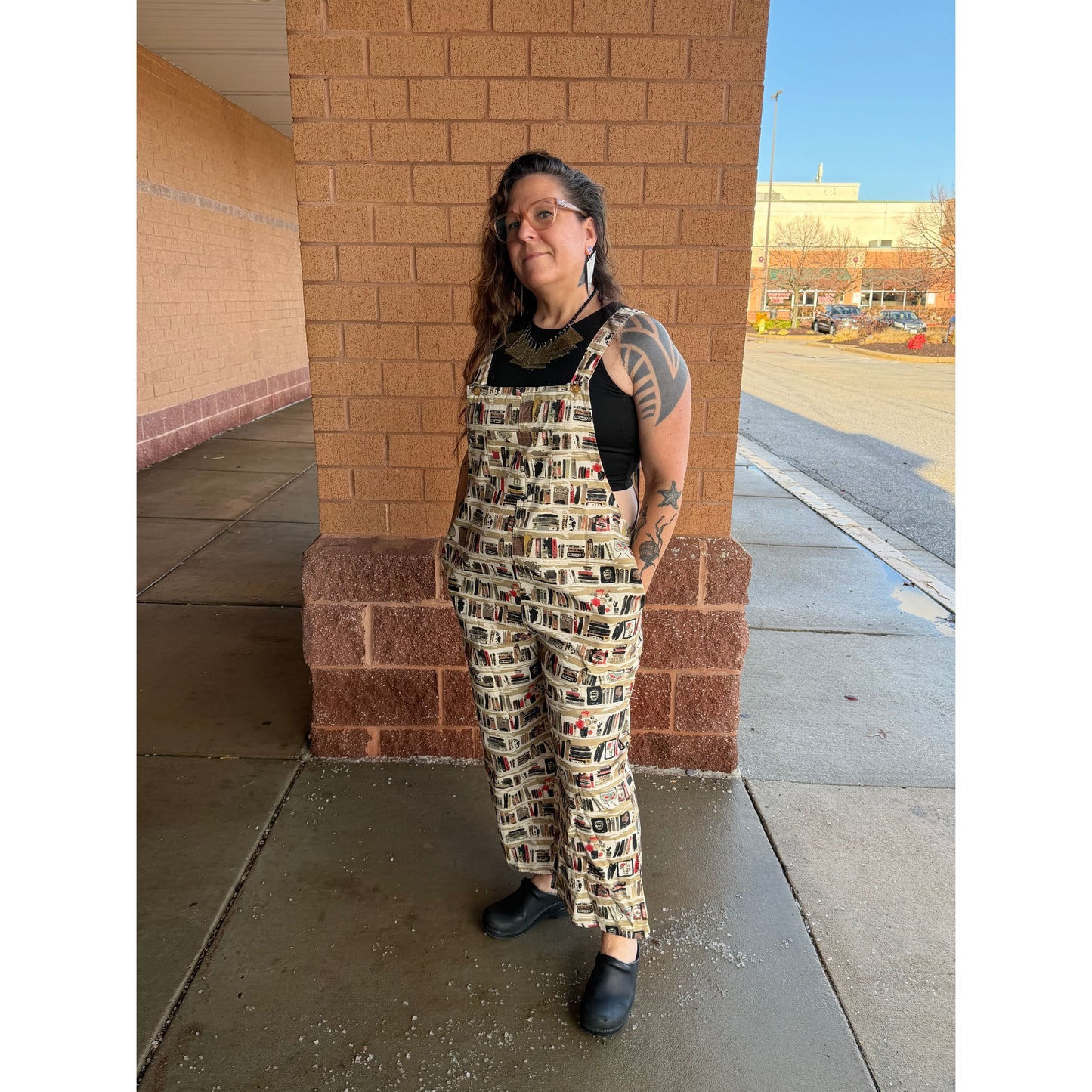 COZY READER OVERALLS