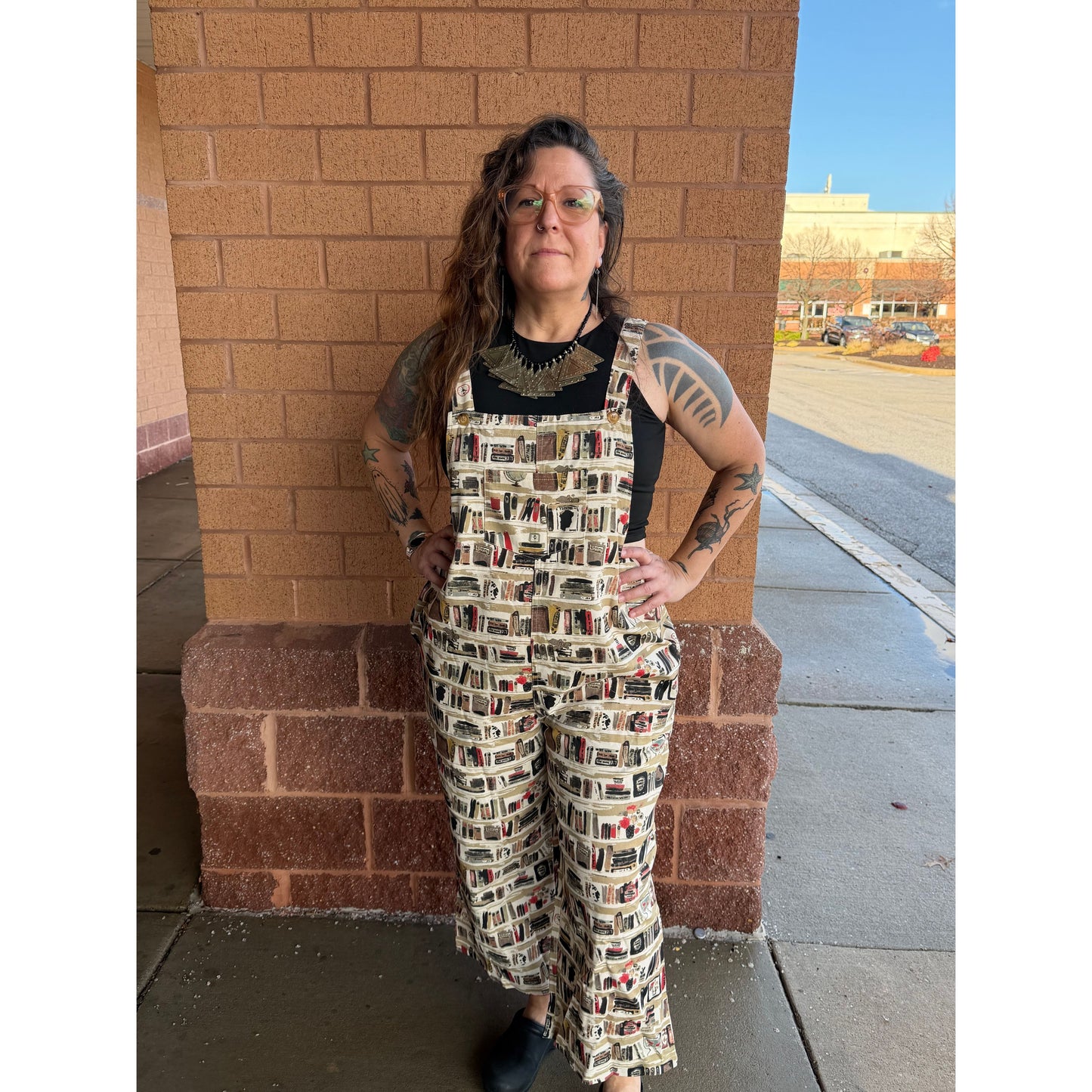 COZY READER OVERALLS