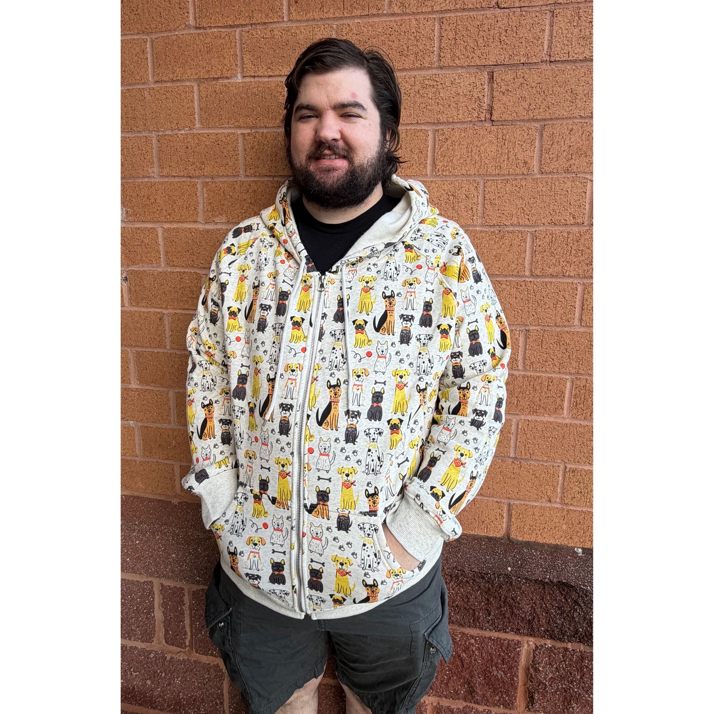 DOG LOVER ZIP UP HOODIE