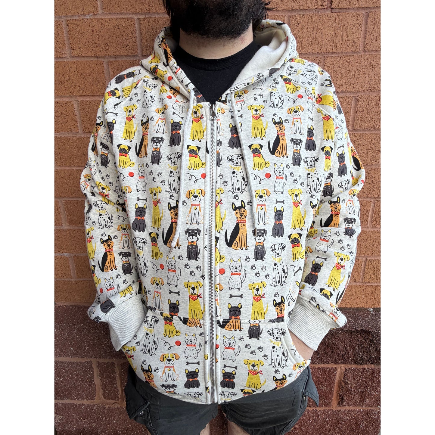 DOG LOVER ZIP UP HOODIE
