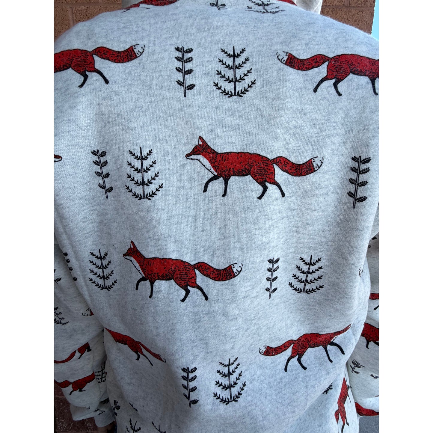 RED FOX ZIPPER HOODIE