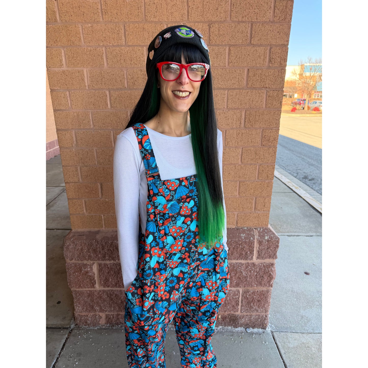 RETRO MUSHROOM OVERALLS