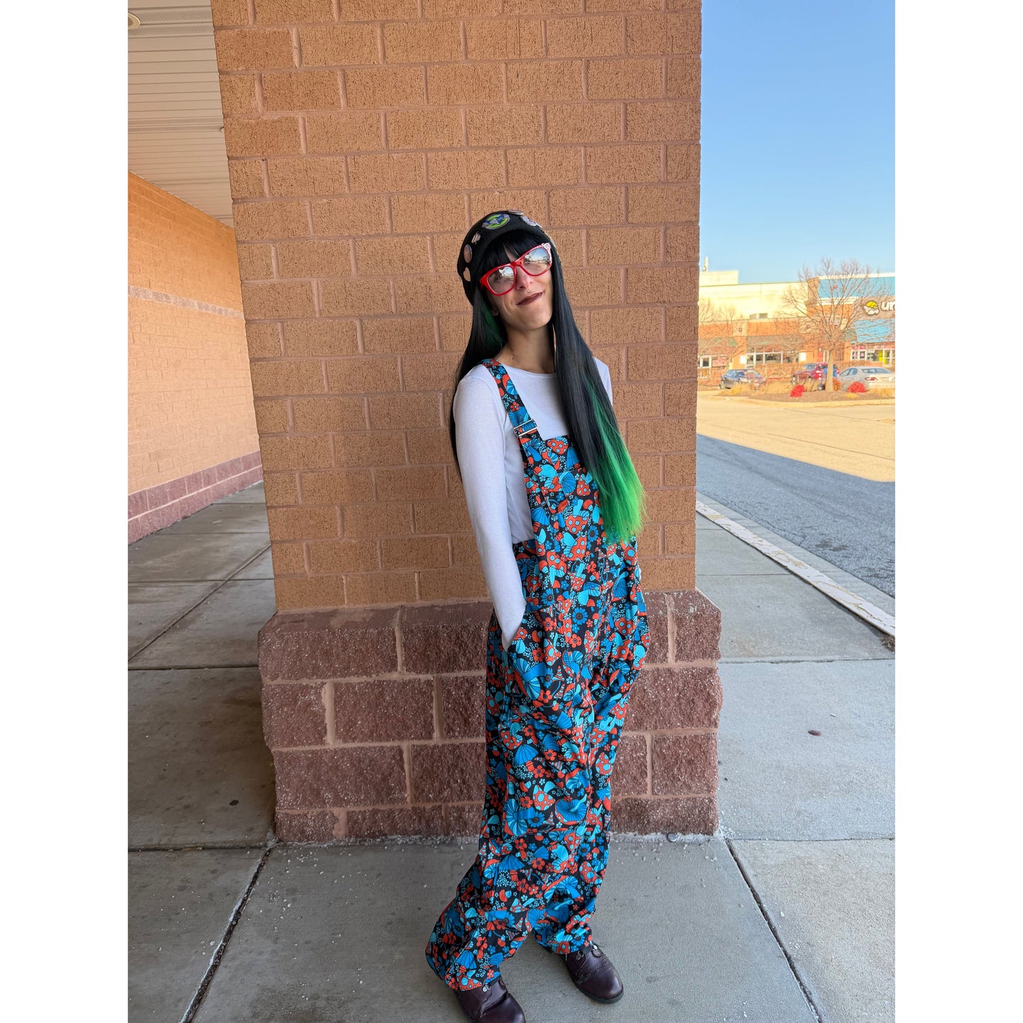 RETRO MUSHROOM OVERALLS
