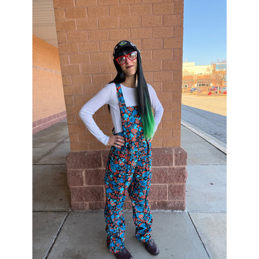 RETRO MUSHROOM OVERALLS