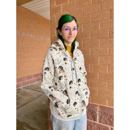 FOREST HEDGEHOG ZIP HOODIE