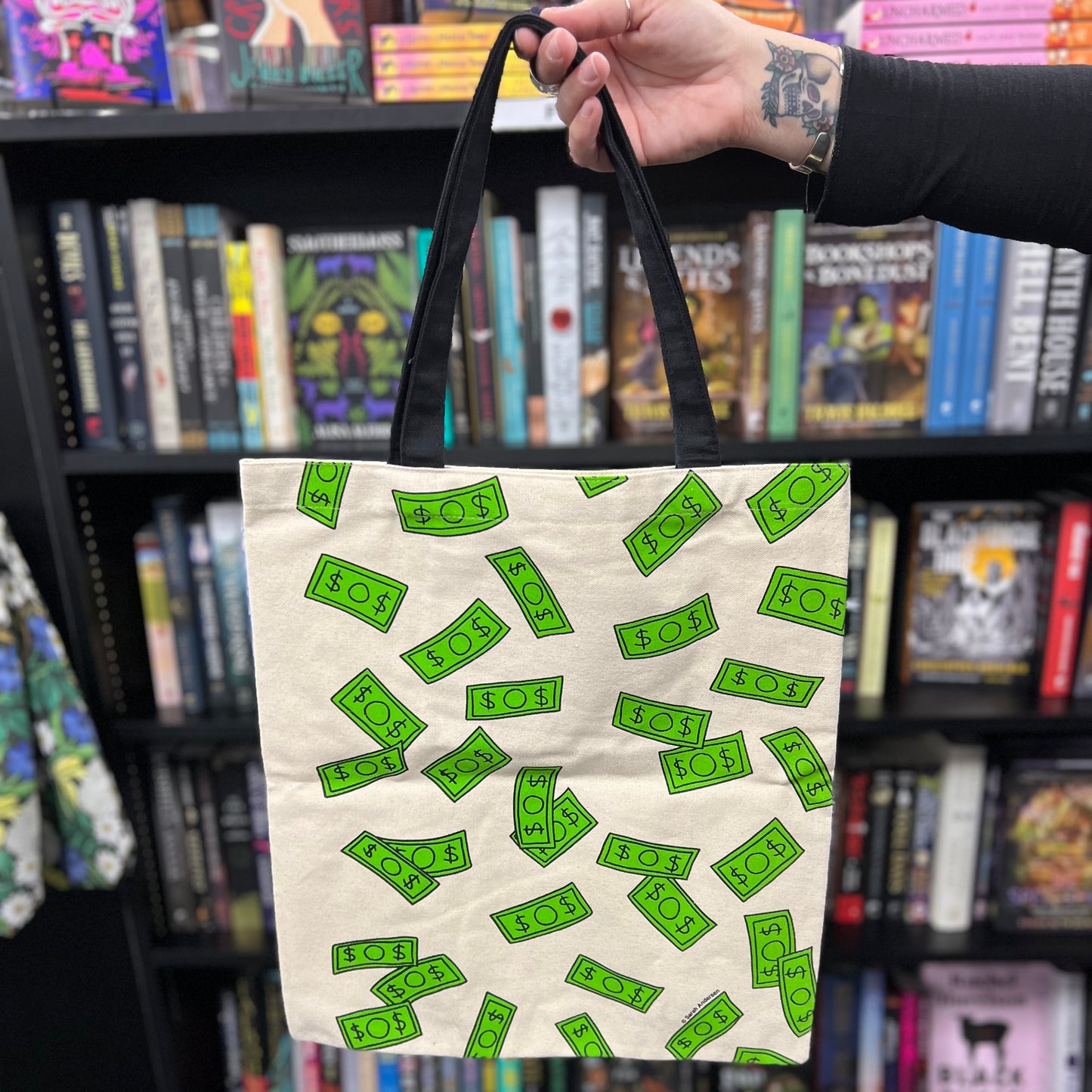 SARAH SCRIBBLES HOW I SPENT MY MONEY TOTE BAG