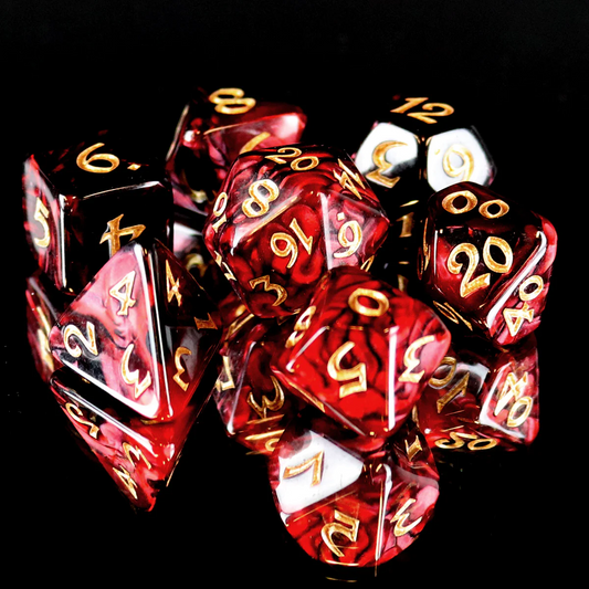 ELESSIA KYBR INQUISITOR GOLD 7 DICE SET