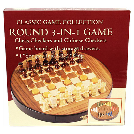 3 IN 1 ROUND CLASSIC GAME SET