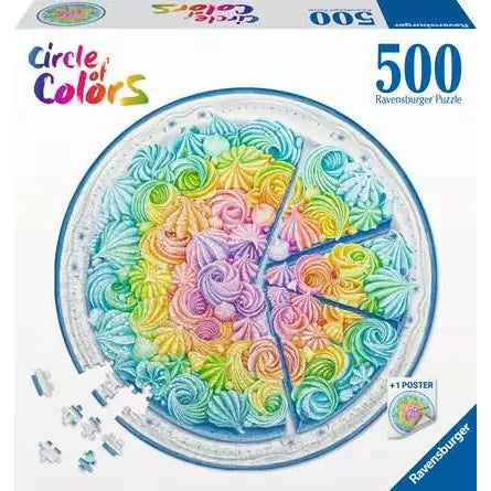 CIRCLE OF COLORS RAINBOW CAKE 500PC PUZZLE
