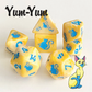 KITTY CLACKS 7 PC DICE SET: YUM-YUM
