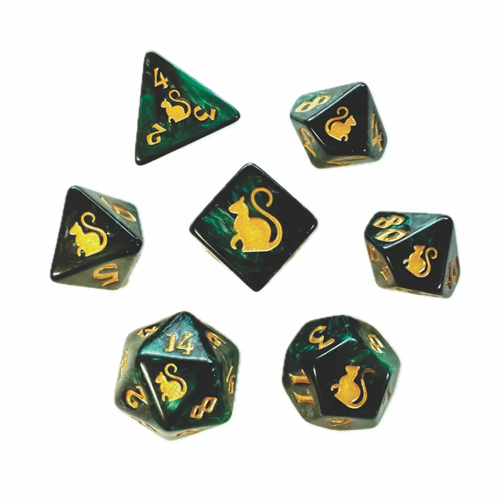 KITTY CLACKS 7 PC DICE SET: LOKI