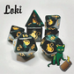 KITTY CLACKS 7 PC DICE SET: LOKI