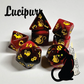 KITTY CLACKS 7 PC DICE SET: LUCIPURR