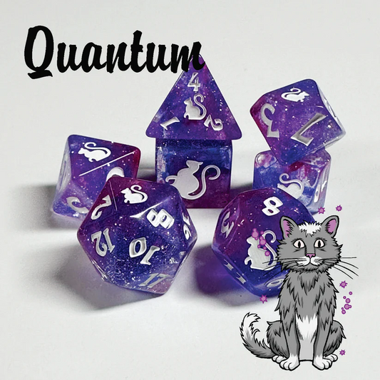 KITTY CLACKS 7 PC DICE SET: QUANTUM