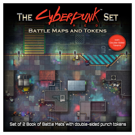 THE CYBERPUNK RED SET: BOOK OF BATTLE MAPS & TOKENS