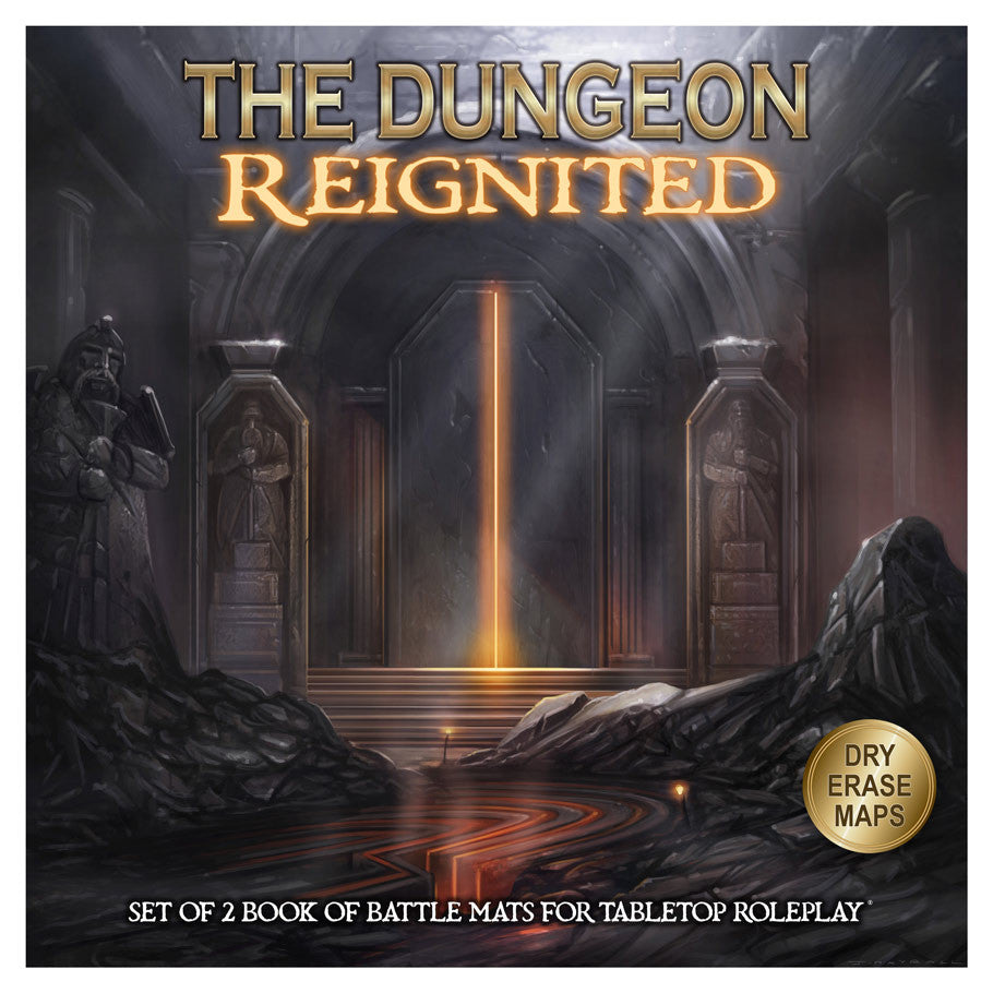 THE DUNGEON REIGNITED SET OF 2 BATTLE MAPS