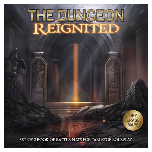 THE DUNGEON REIGNITED SET OF 2 BATTLE MAPS